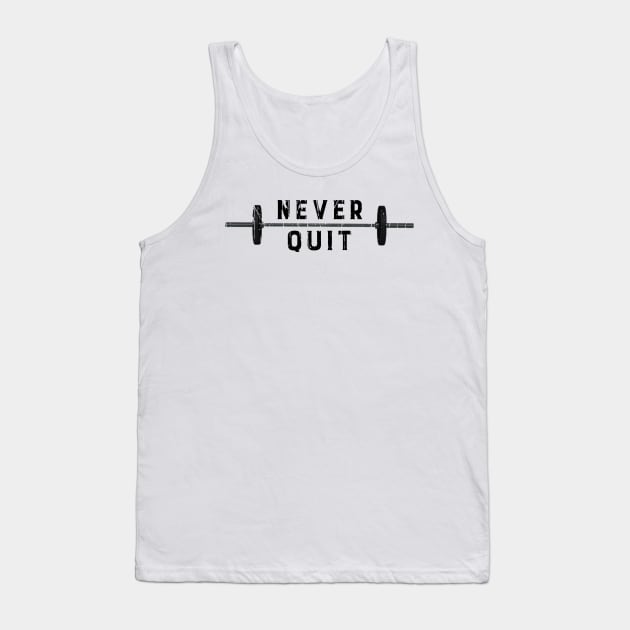 NEVER QUIT Tank Top by Cult Classics